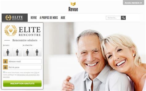 elite rencontres seniors|Elite Seniors Dating Dec 2024